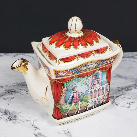 Sadler Romeo Juliette Teapot Shakespear Vintage - Picture 11 of 11
